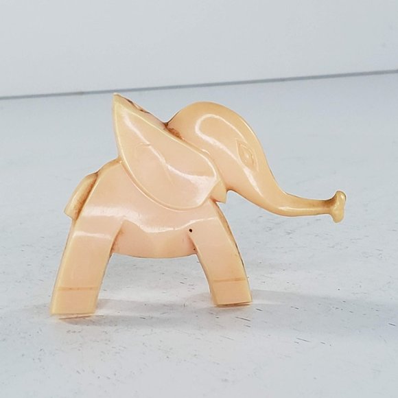 Nosco Don Manning Art Deco Elephant Light Pink Bakelite Stylized - Picture 3 of 6